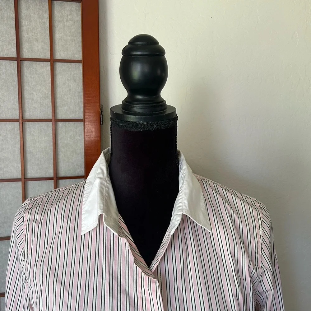 Pink Pinstripe J. Crew Button Up - Picture 10 of 17